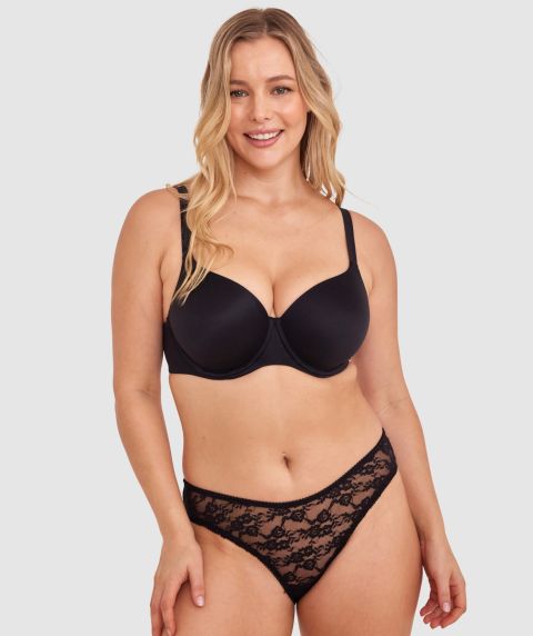 Evelyn High Leg Bikini - Black