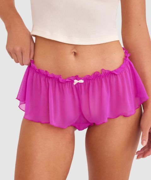 Flora French Knicker - Hot Pink