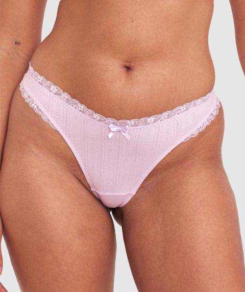 Janelle High Leg G String - Lilac