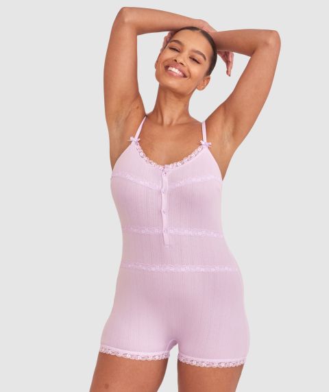 Janelle Romper - Lilac