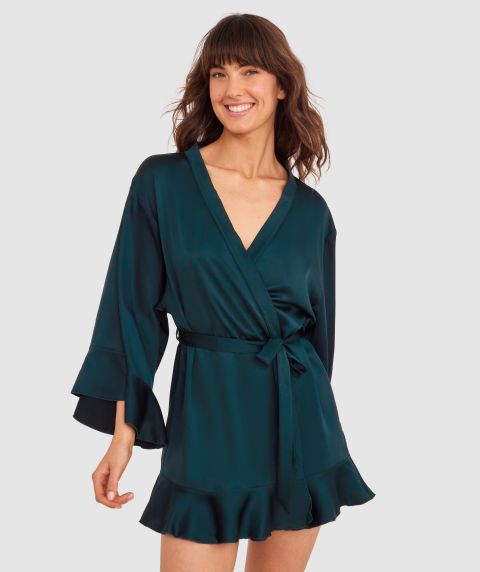 Kelsey Short Wrap - Dark Green / Emerald