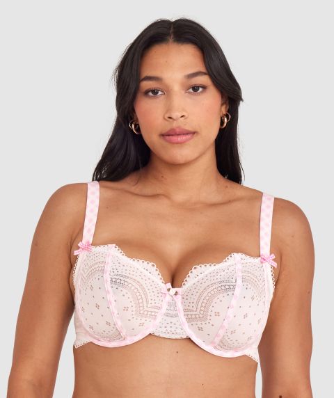 Lela Full Cup Sapphy - Ivory/Light Pink