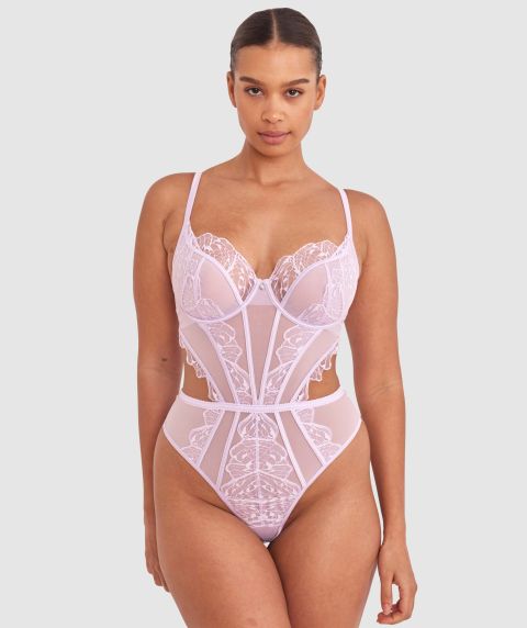 Leora Underwire Bodysuit - Lilac