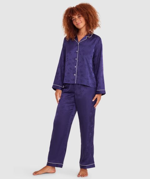 Lillyanna Long Sleeve - Dark Blue/Ivory