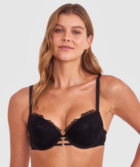 Louise Push Up Bra - Black