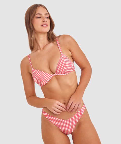 Maddison Delight Bikini Top - Print Check