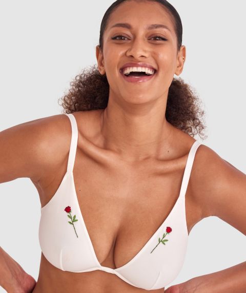 Made For Micro Rose Delight Bra - Ivory