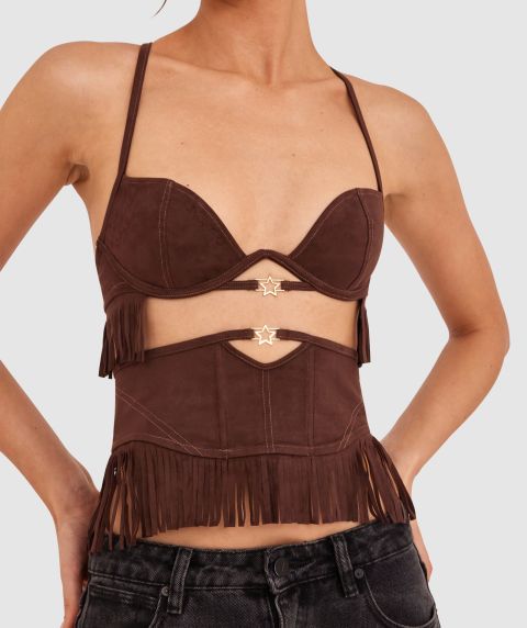 Night Games Howdy Waspie - Dark Brown