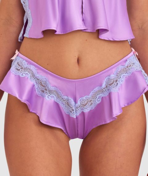 Night Games Summer Crush French Knicker - Lilac/Pale Blue