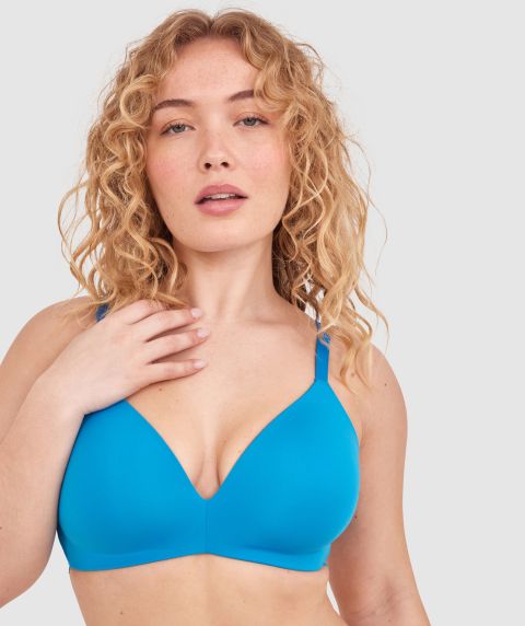 NKD Lightly Lined Wirefree Bra - Blue