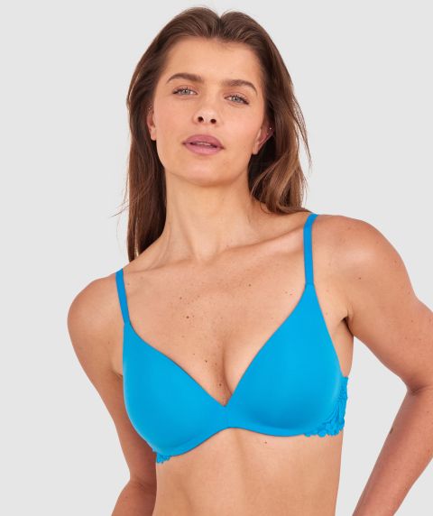 NKD Push Up Wirefree Bra - Blue