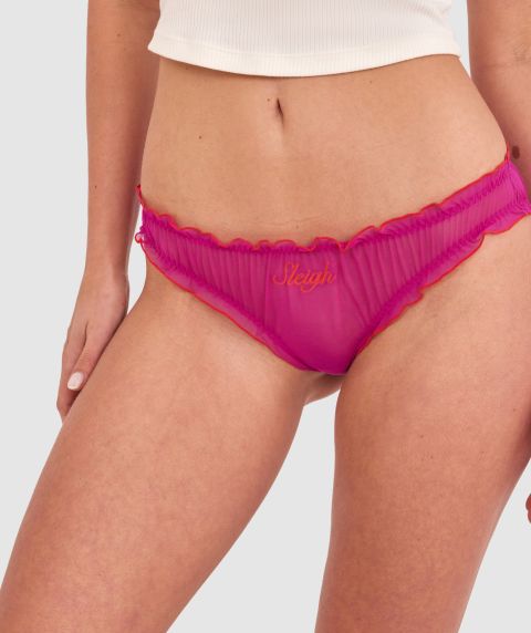Noelle Sleigh Brazilian Knicker-Magenta / Red