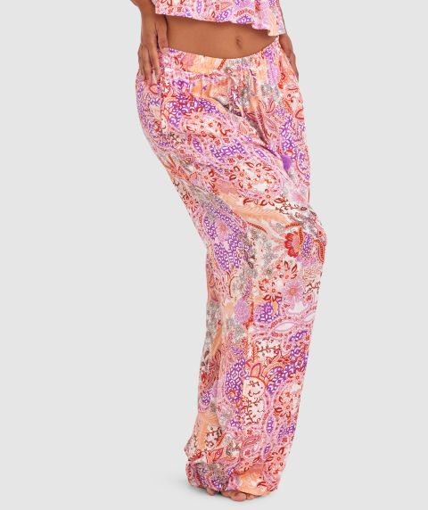 Palmer Long Pant - Print Paisley/Purple