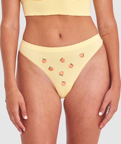 Peaches G String - Light Yellow