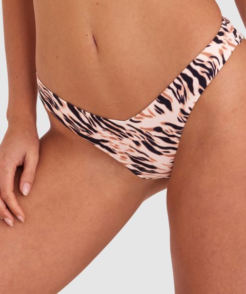 Polly Brazilian Knicker Bikini Bottom - Print