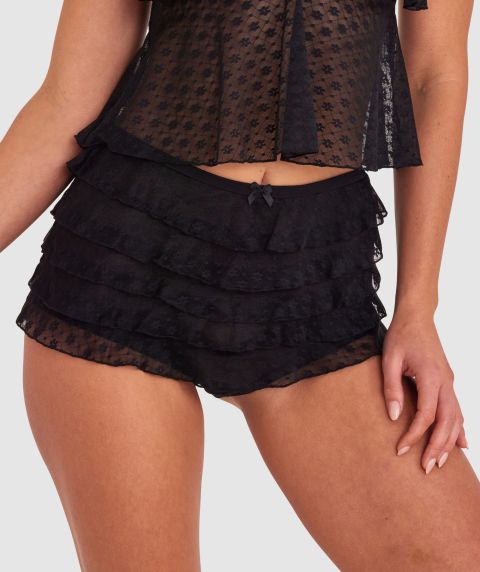 Priscilla Mid Rise Bloomer - Black