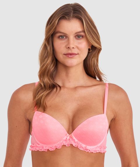 Priscilla Push Up Bra - Pink