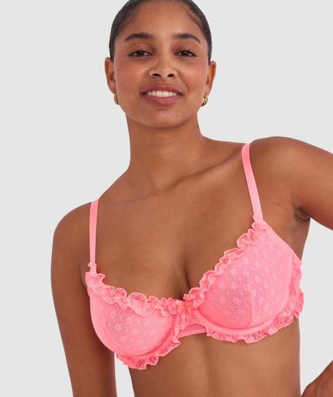 Priscilla Unlined Bra - Pink