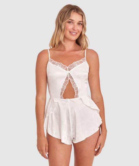 Rosalie Playsuit - Ivory