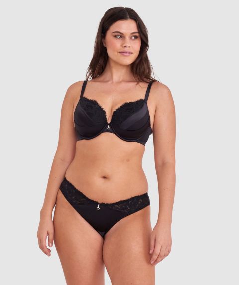 Rosaria Brazilian Knicker - Black