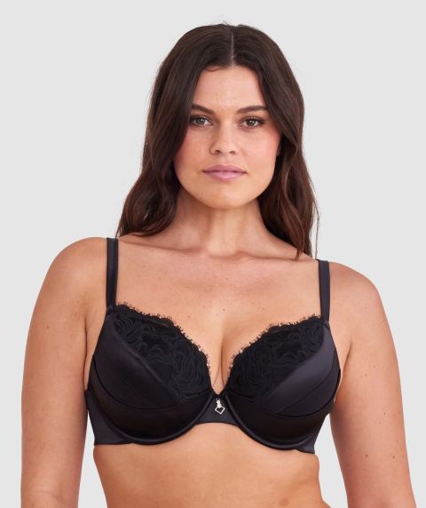 Rosaria Lightly Lined Full Cup Bra - Black