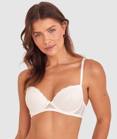 Sally Push Up Bra-Ivory