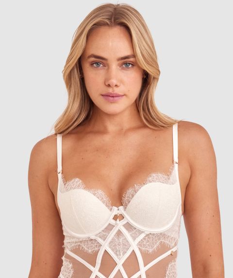 Vamp Eternity Push Up Corset - Ivory