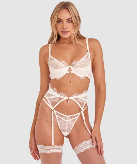 Vamp Eternity Suspender - Ivory