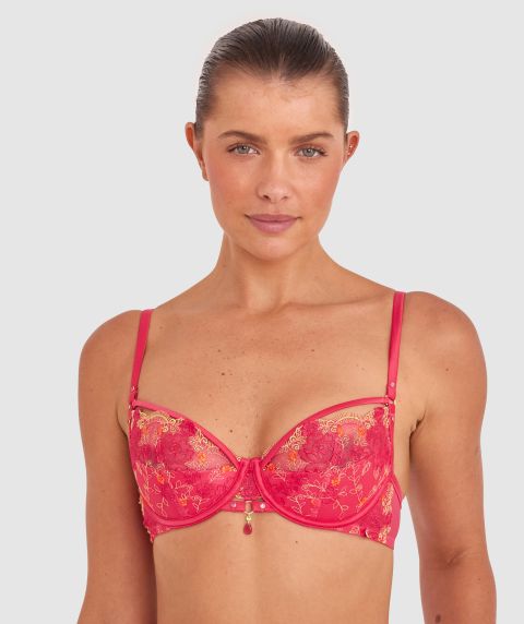 Vamp Picturesque Push Up 1/4 Cup - Hot Pink