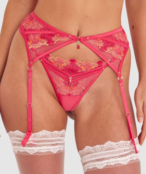 Vamp Picturesque Suspender - Hot Pink