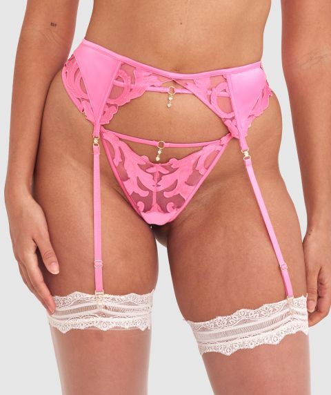 Vamp Pink Passion Suspender - Pink