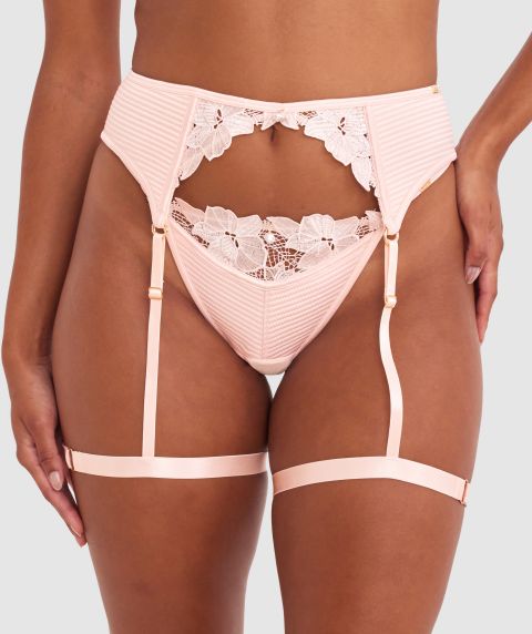 Vamp So Polite Suspender - Pale Pink