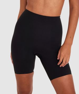 Microfibre Thigh Shaper - Black