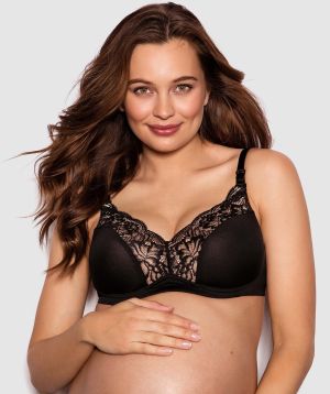 Maternal Magic Wirefree Maternity Bra - Black