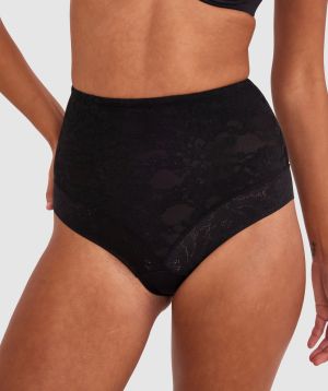 Luxe Solutions Control High Waisted Brief - Black