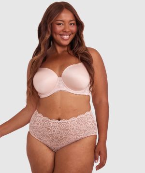 Audrey Full Brief Knicker - Blush Pink