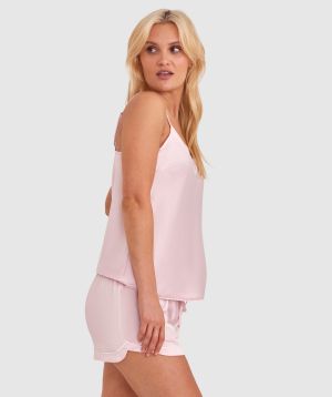 Liquid Satin Cami - Light Pink