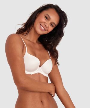 Body Bliss Lace 3/4 Coverage Bra - Ivory