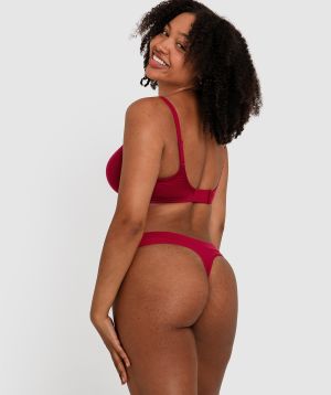 Body Bliss V String - Dark Red