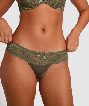 Iris Brazilian Knicker - Dark Green