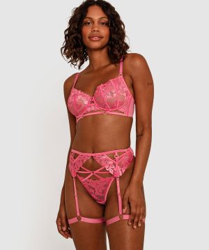 Vamp Vienna Suspender - Pink