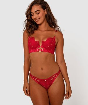 Vamp Midnight Hour V String - Light Red