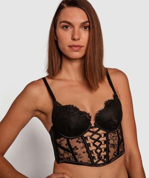 Vamp The Look Of Love Push Up Bra - Black