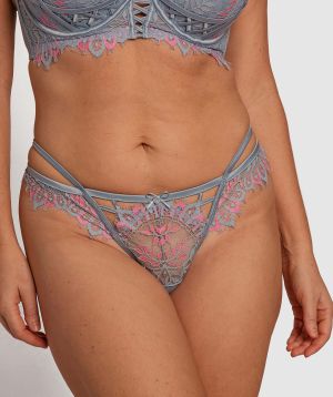 Enchanted Sunbleached Santa Monica V String Knicker - Light Blue