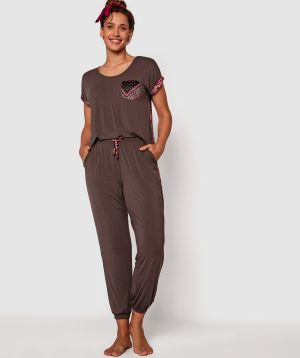Lorna Short Sleeve Top - Dark Grey