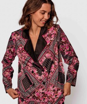 Lorna Print Long Sleeve Top - Print Paisely