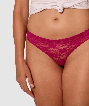 Darling V String Knicker - Purple