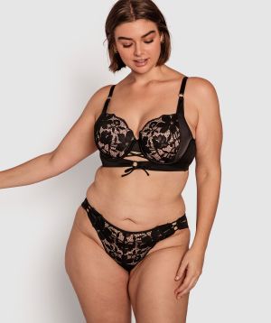 Charmenie Balconette Full Cup Bra - Black