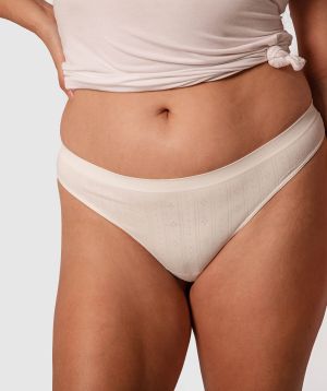 Theodora V String Knicker - White