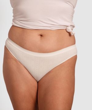 Theodora Bikini Knicker - White